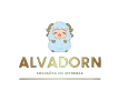 Mascote da Alvadorn sobre o logo.